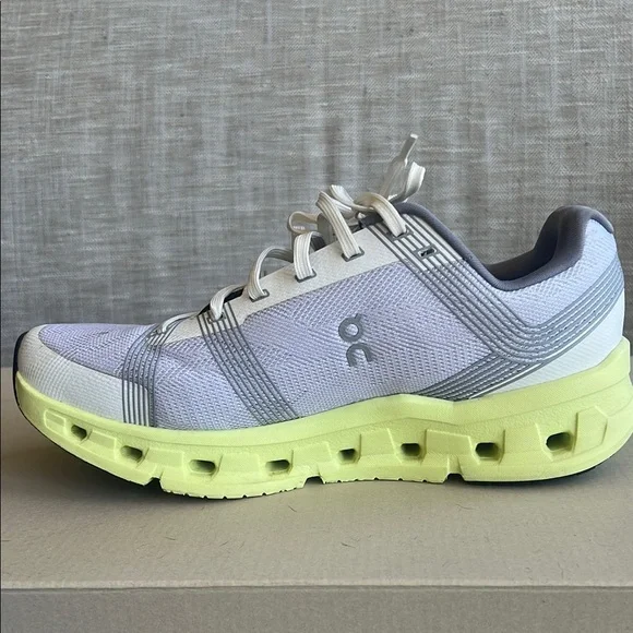 On Running Gray and Lime Sneakers - Picture 8 of 10
